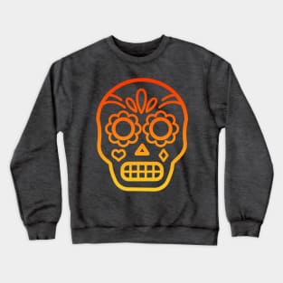 Skull - orange design Crewneck Sweatshirt